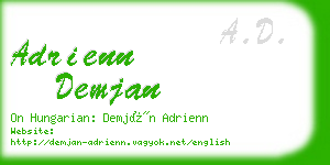 adrienn demjan business card